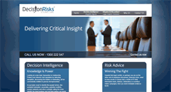 Desktop Screenshot of decisionrisks.com